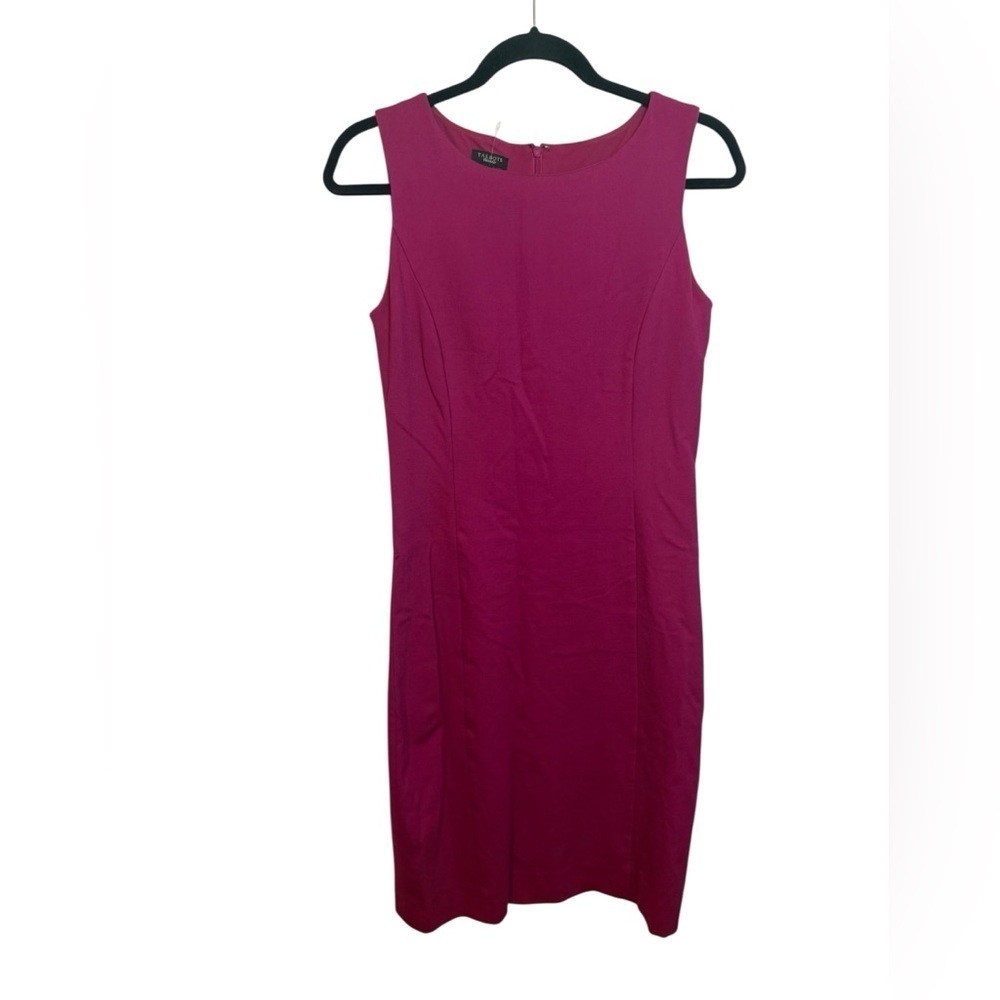 Talbots Sleeveless Fuchsia Stretch Shift Dress
